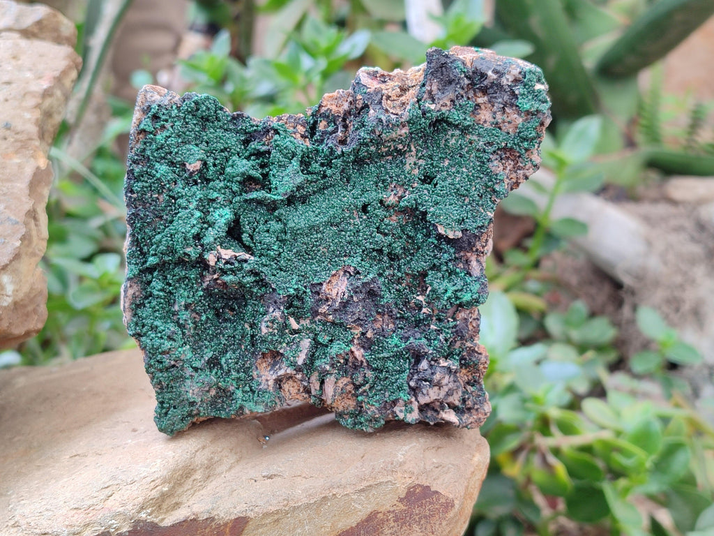 Natural Crystalline Malachite Specimens x 2 From Tenke Fungurume, Congo