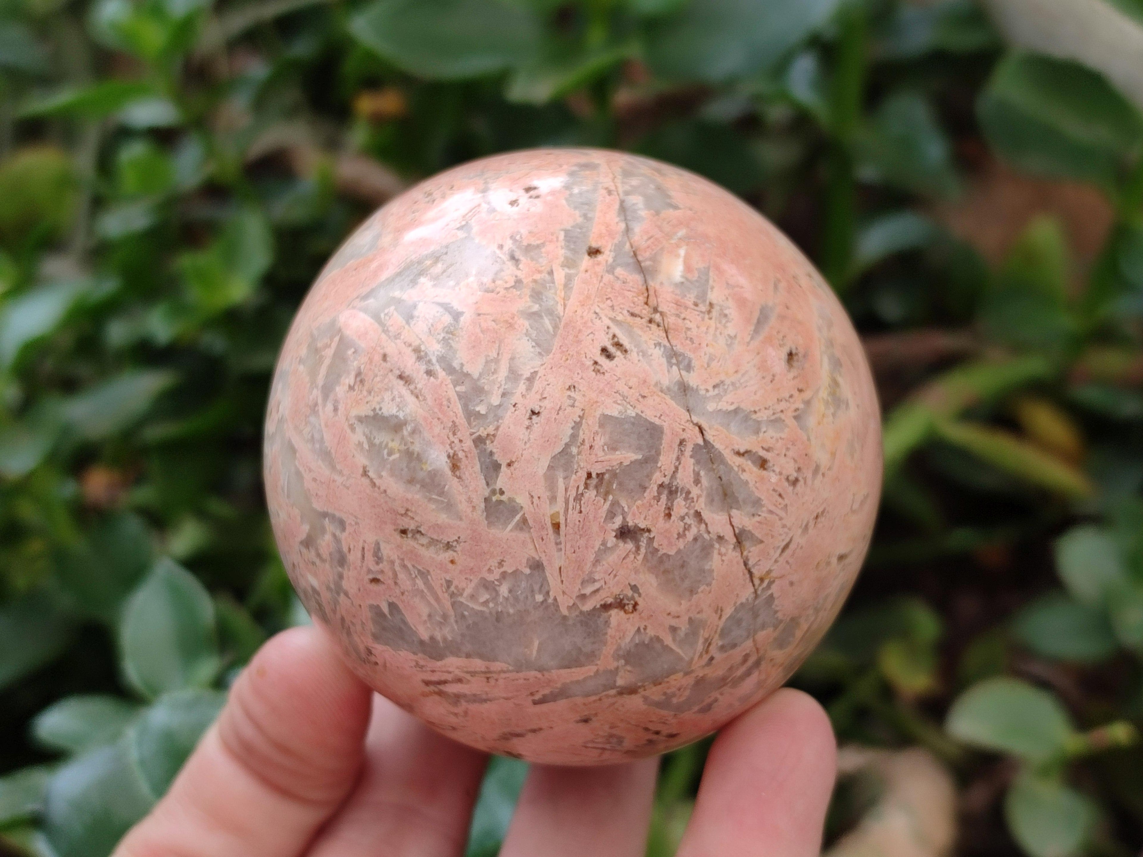 Polished Runestone Moonstone Feldspar Spheres x 4 From Madagascar
