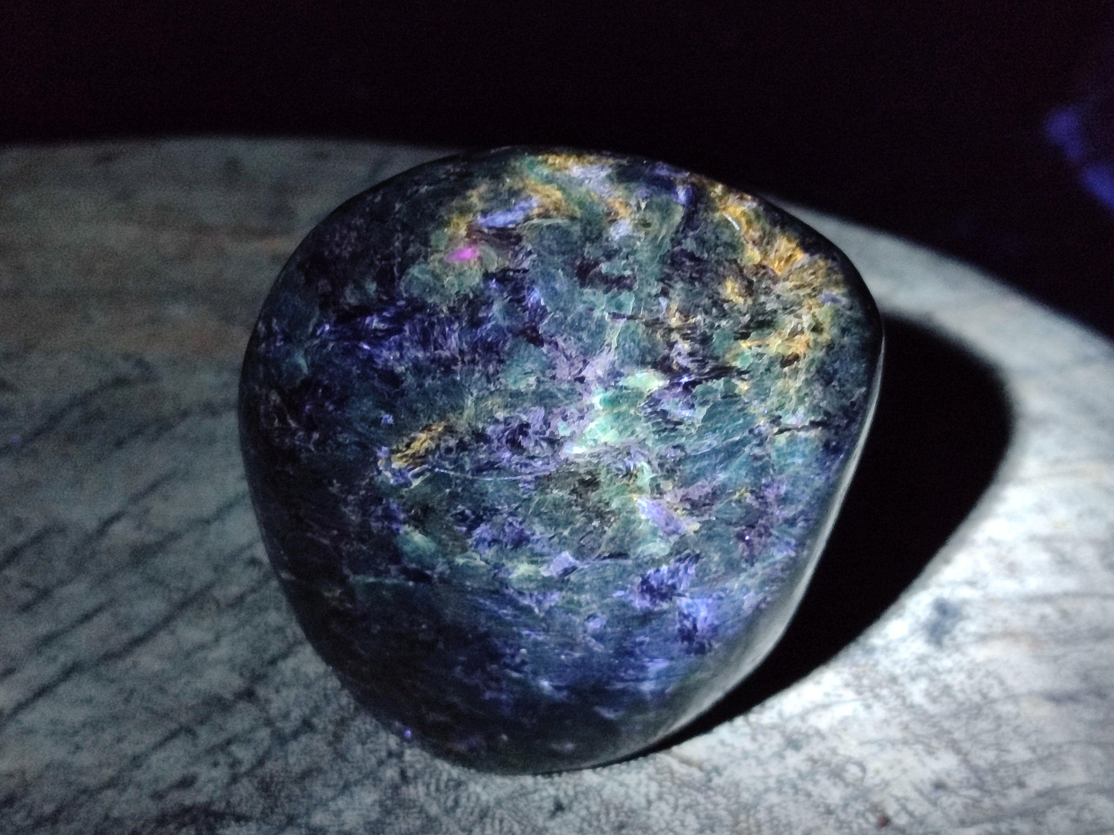 Polished Emerald Mica 'Mutokolite' Standing Free Forms x 3 From Mutoko, Zimbabwe