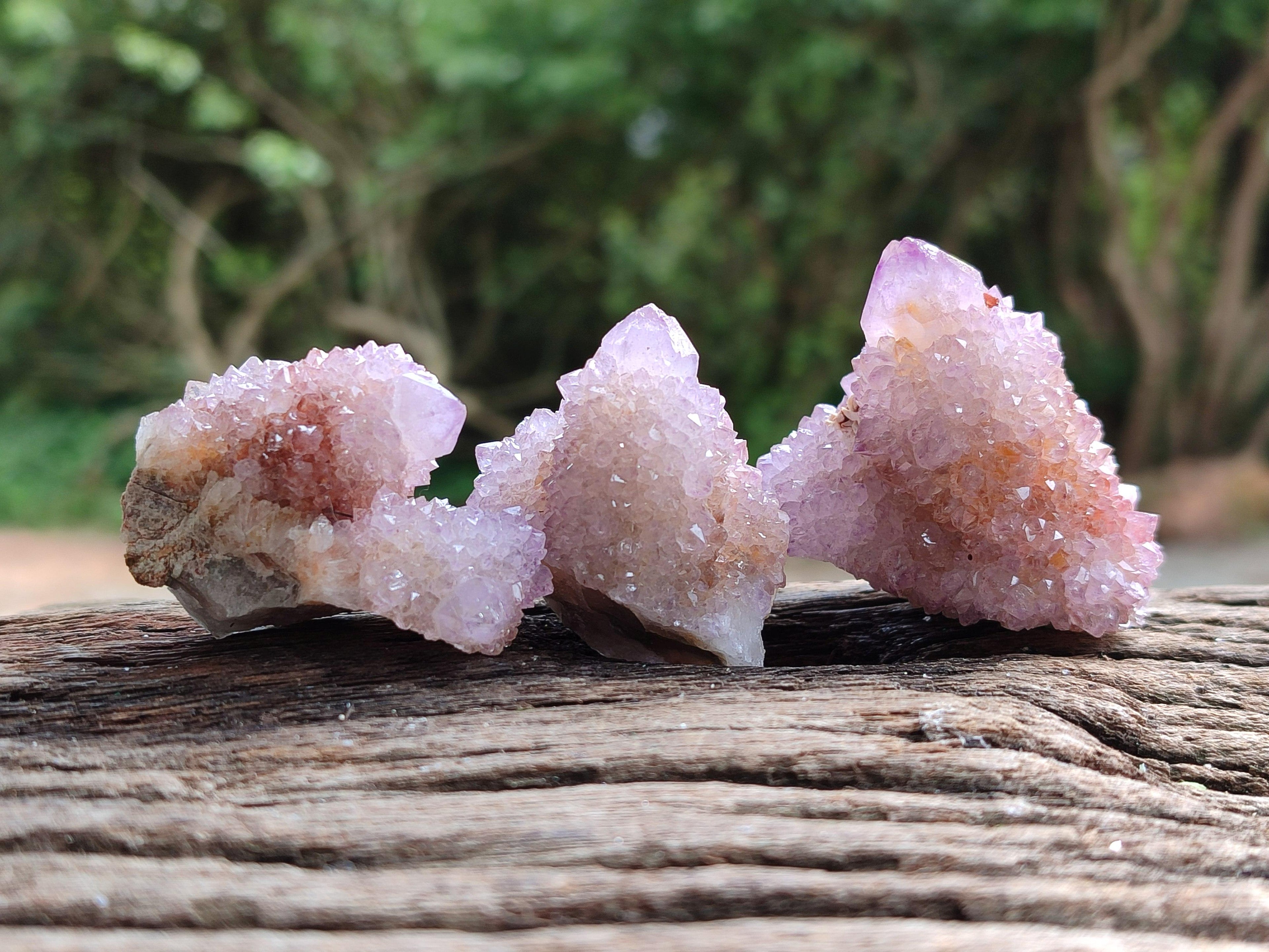 Natural Ametrine Spirit Crystals And Clusters x 20 From Boekenhouthoek, South Africa