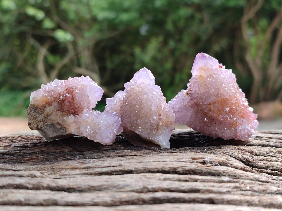 Natural Ametrine Spirit Crystals And Clusters x 20 From Boekenhouthoek, South Africa