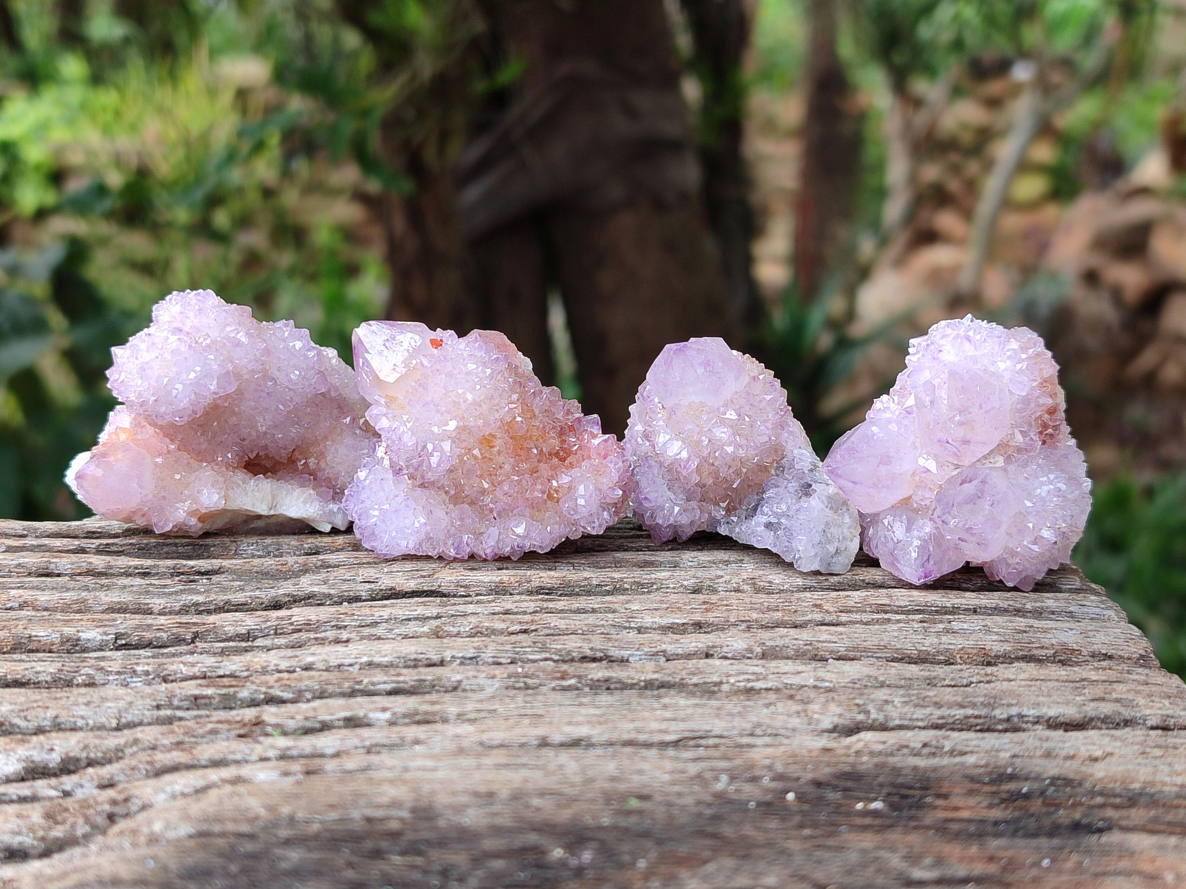 Natural Ametrine Spirit Crystals And Clusters x 20 From Boekenhouthoek, South Africa