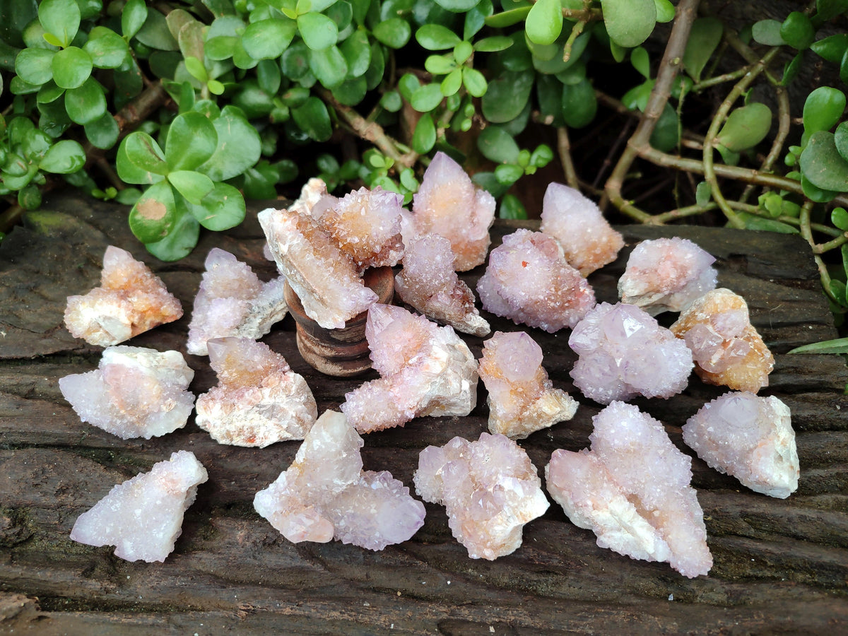Natural Ametrine Spirit Crystals And Clusters x 20 From Boekenhouthoek, South Africa