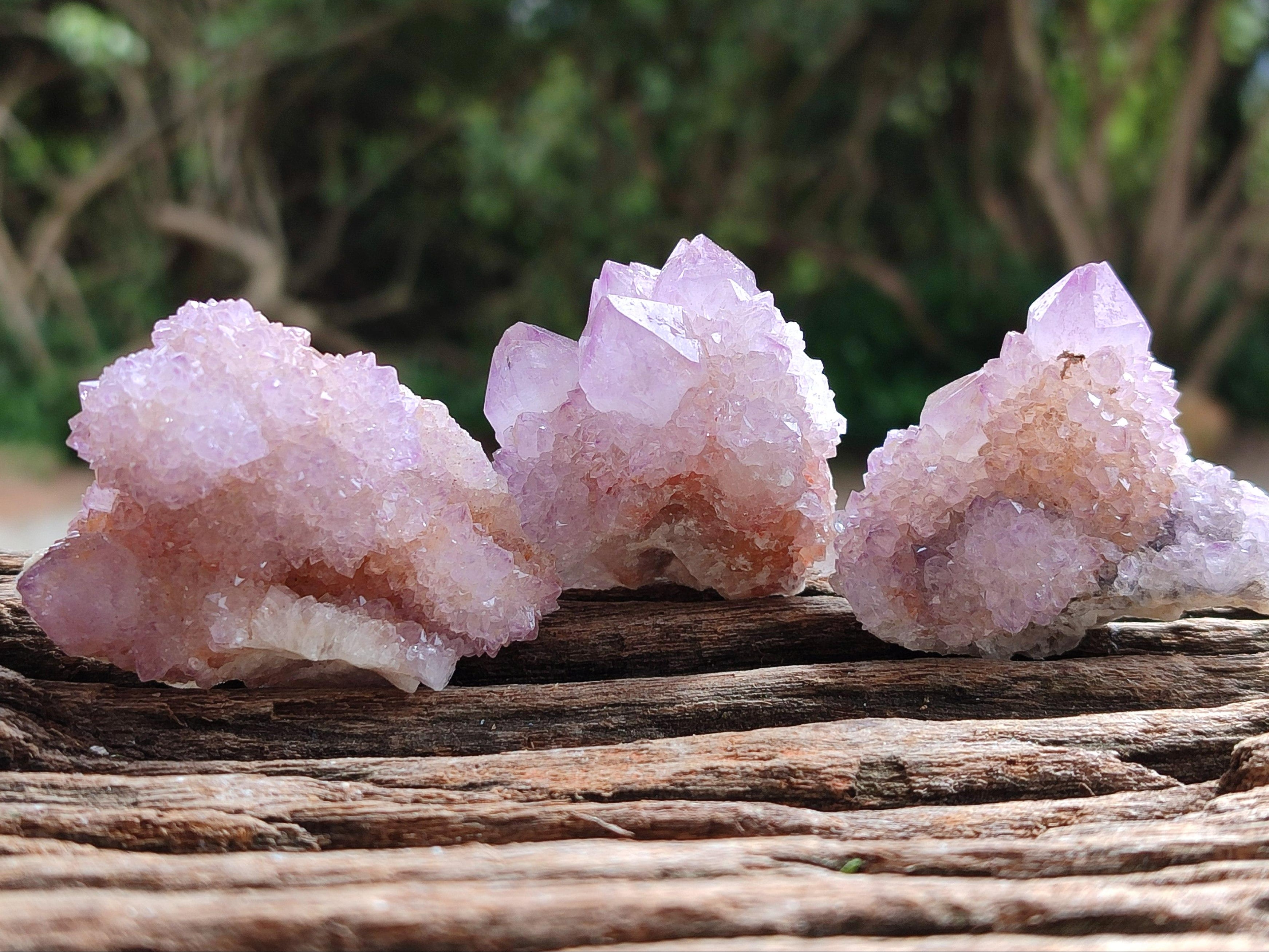Natural Ametrine Spirit Crystals And Clusters x 20 From Boekenhouthoek, South Africa