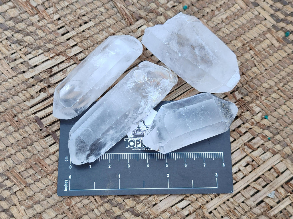 Natural Double Terminated Clear Quartz Crystals x 35 From Madagascar