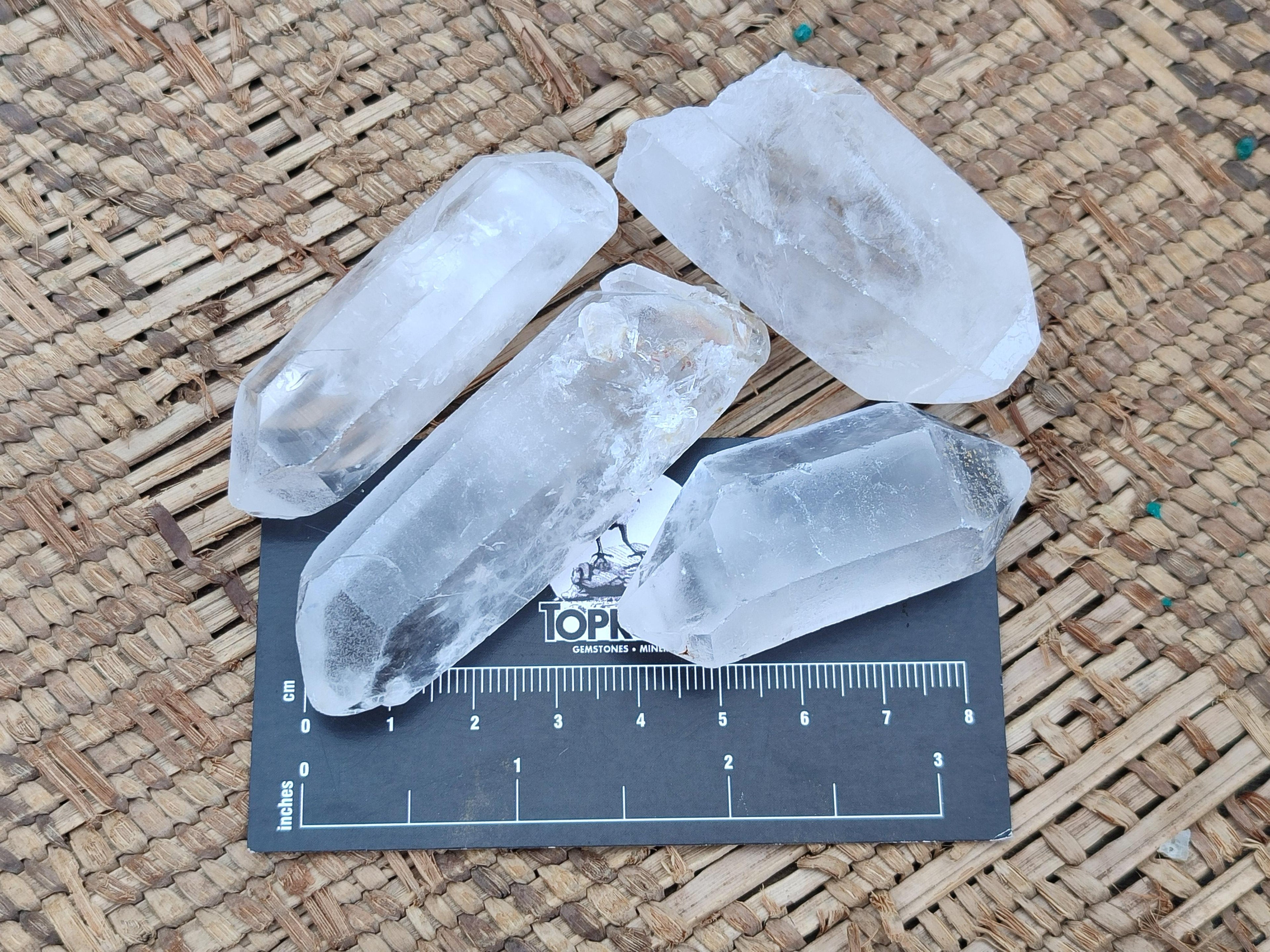 Natural Double Terminated Clear Quartz Crystals x 35 From Madagascar