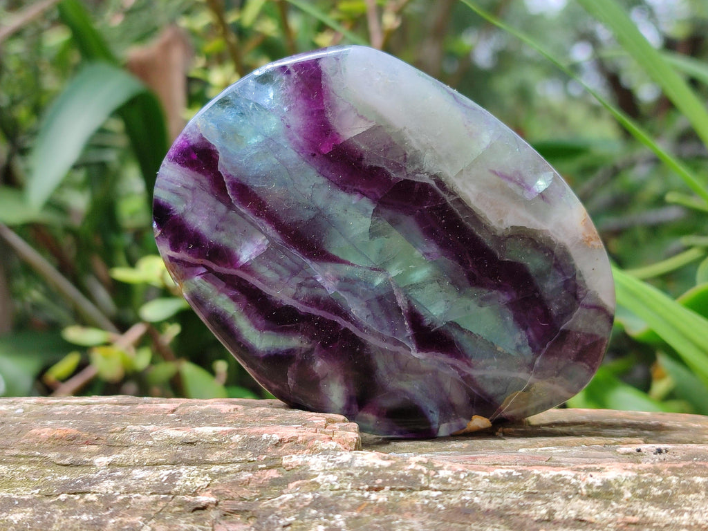 Polished Watermelon Fluorite Free Forms x 6 From Uis, Namibia