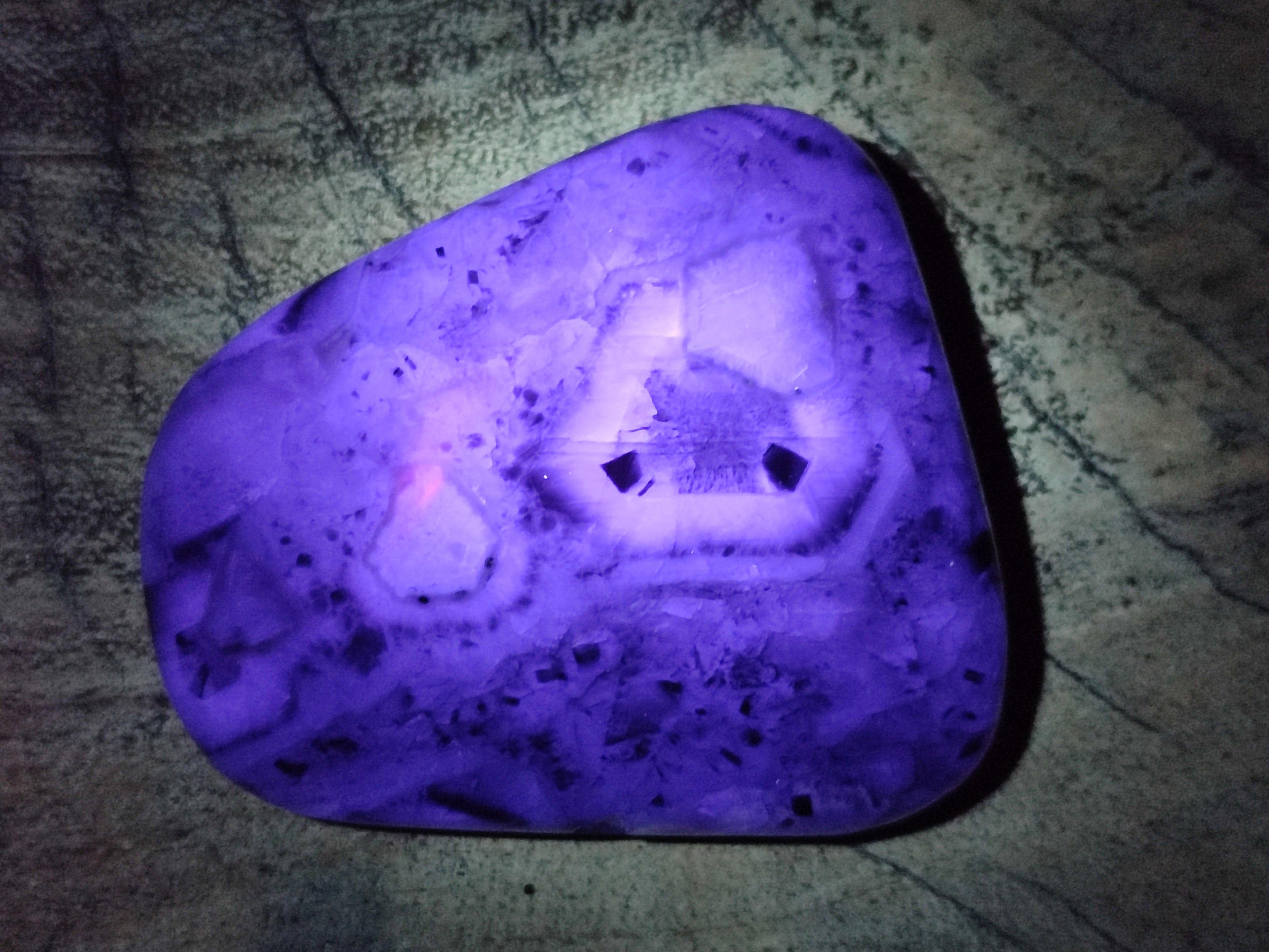 Polished Watermelon Fluorite Free Forms x 6 From Uis, Namibia