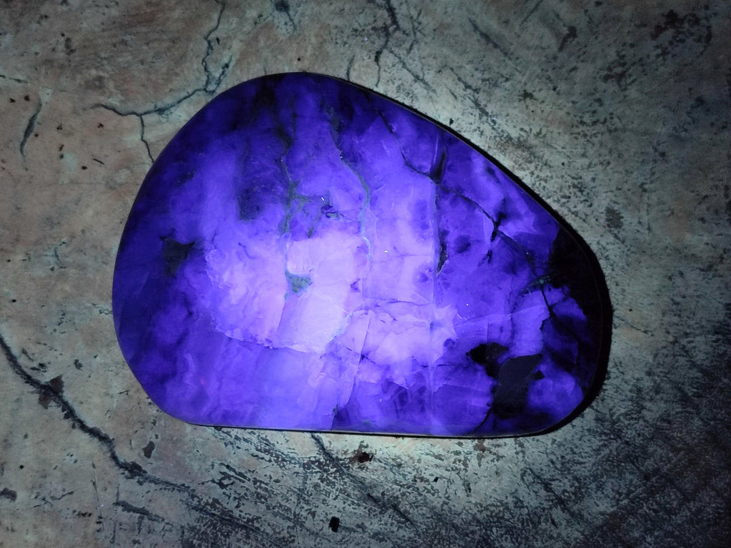 Polished Watermelon Fluorite Free Forms x 6 From Uis, Namibia