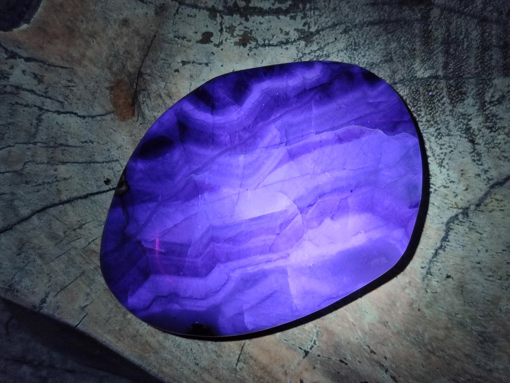 Polished Watermelon Fluorite Free Forms x 6 From Uis, Namibia