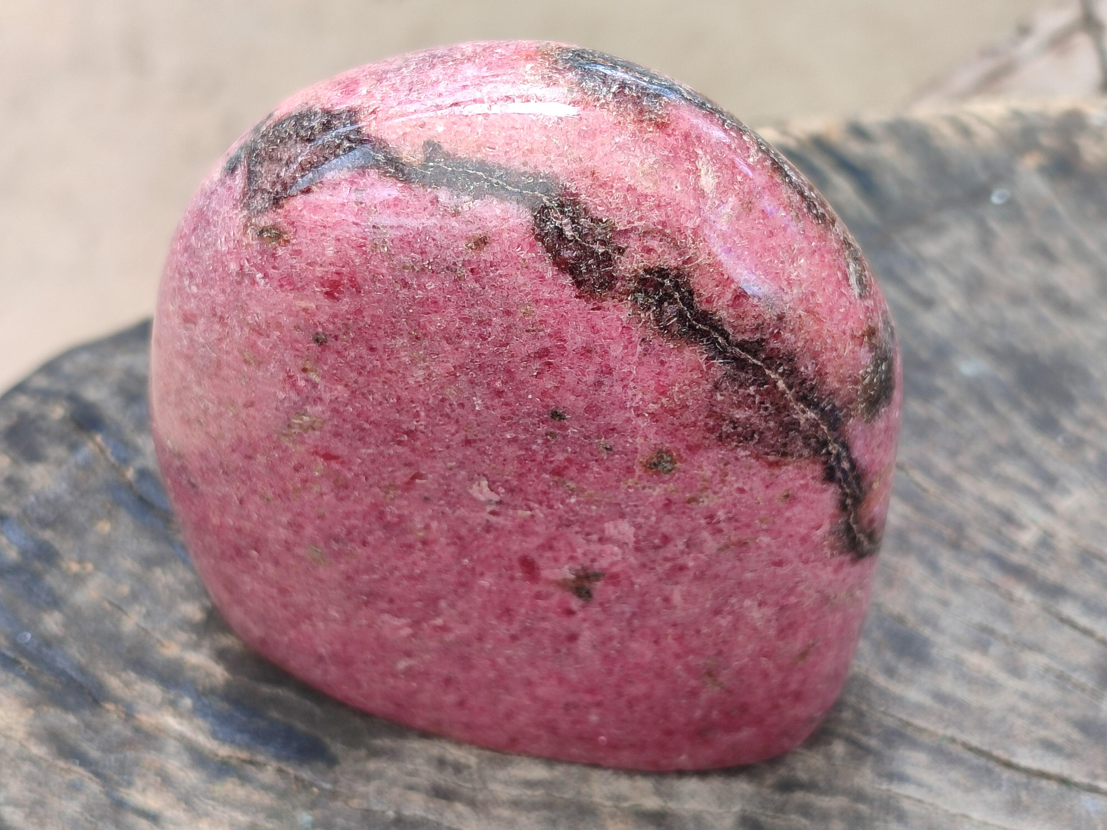 Polished Rhodonite Standing Free Form x 1 From Ambindavato, Madagascar