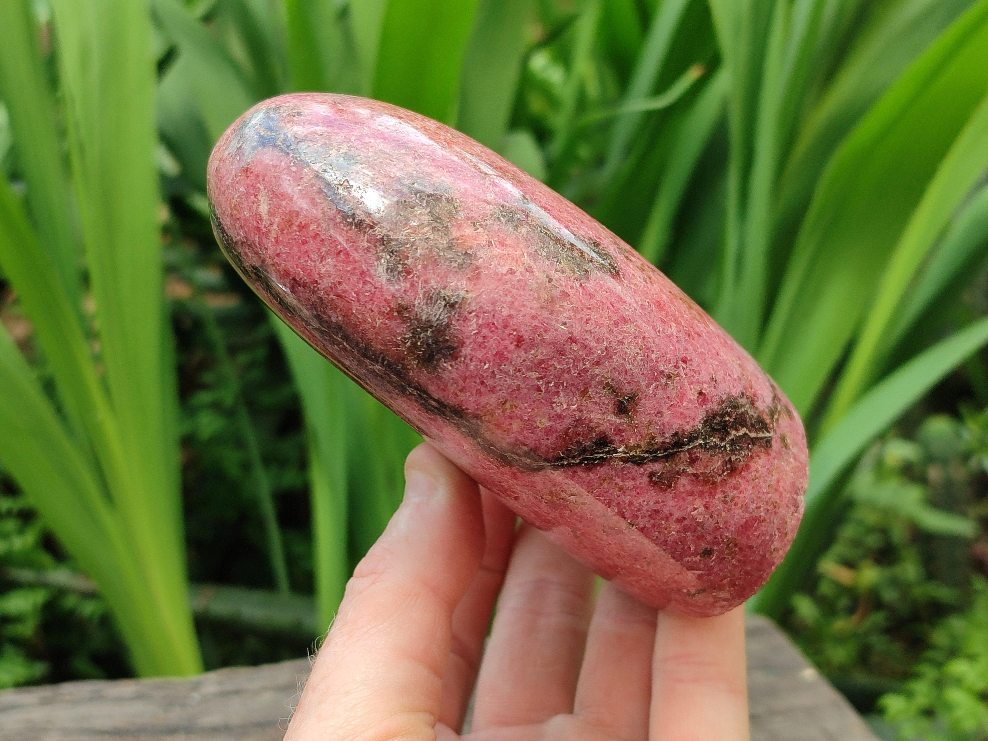 Polished Rhodonite Standing Free Form x 1 From Ambindavato, Madagascar