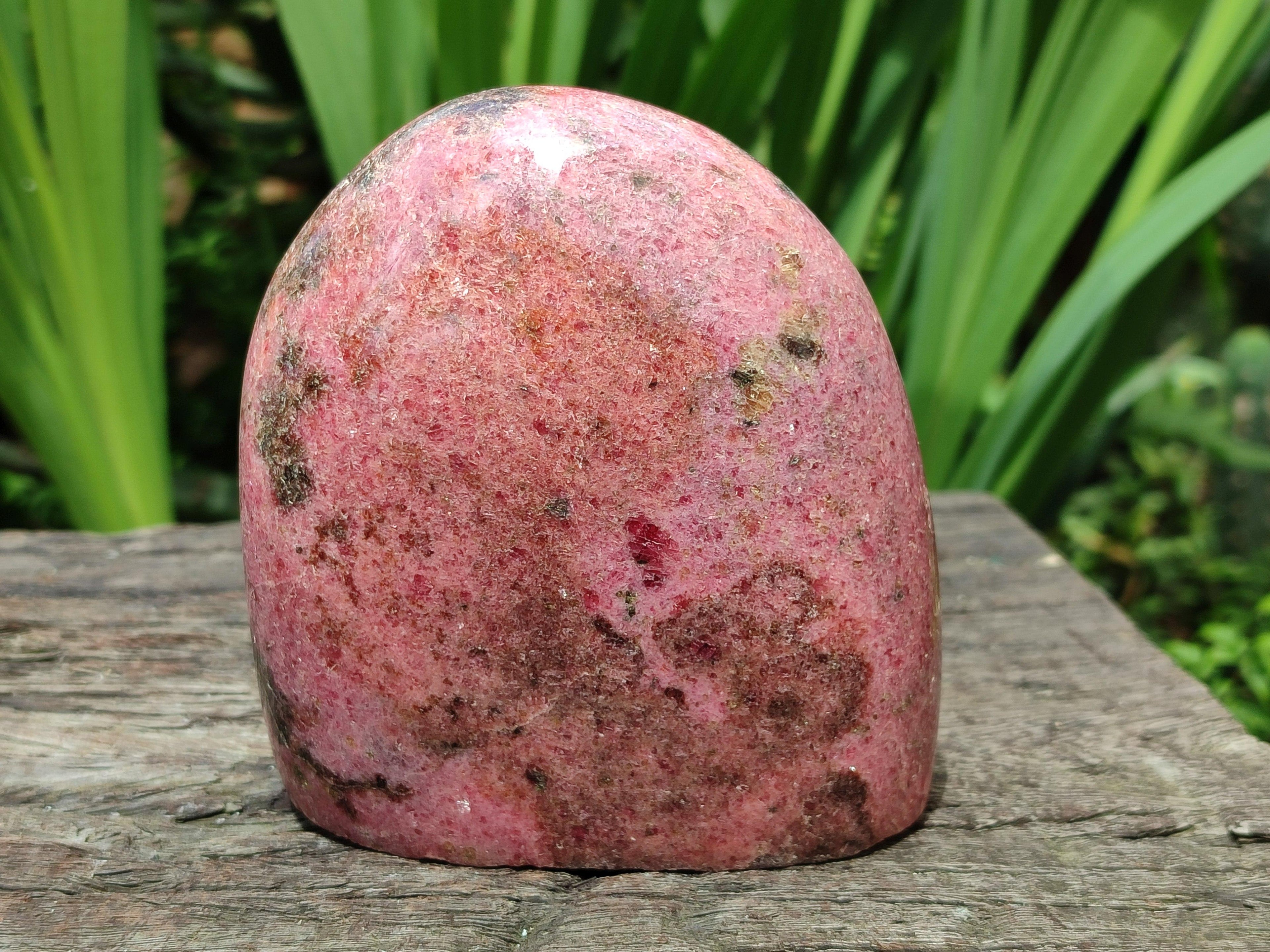 Polished Rhodonite Standing Free Form x 1 From Ambindavato, Madagascar
