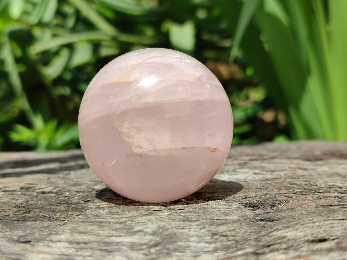Polished Small Star Rose Quartz Spheres x 12 From Madagascar