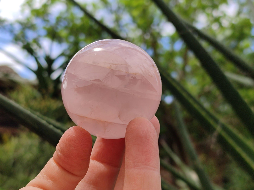 Polished Small Star Rose Quartz Spheres x 12 From Madagascar