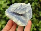 Natural Blue Lace Agate Geode Specimens x 6 From Nsanje, Malawi