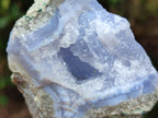 Natural Blue Lace Agate Geode Specimens x 6 From Nsanje, Malawi