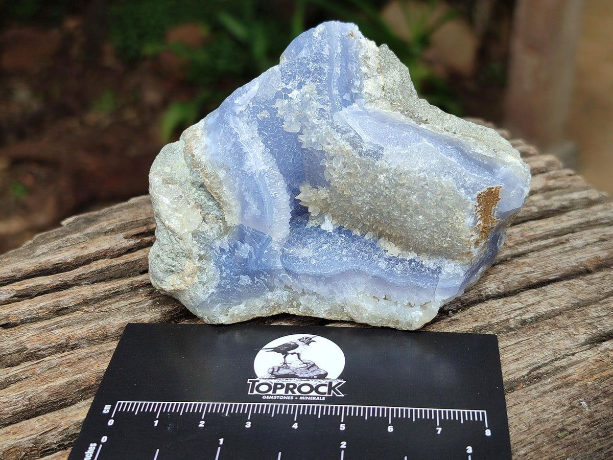 Natural Blue Lace Agate Geode Specimens x 6 From Nsanje, Malawi