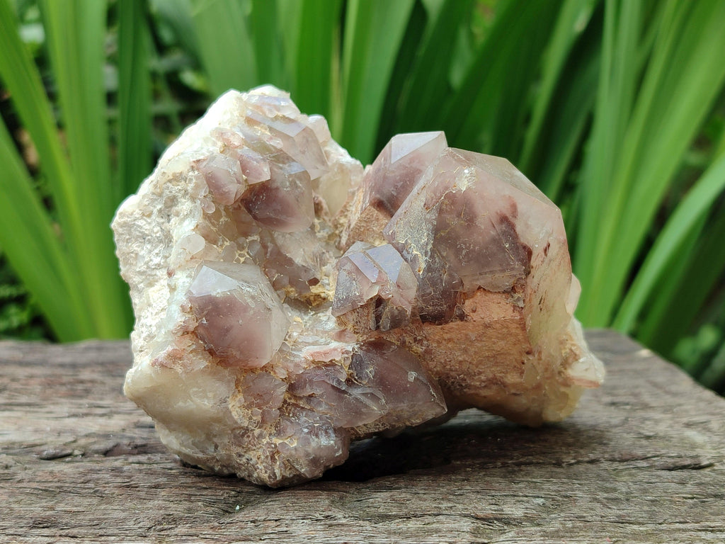 Natural Red Hematoid Quartz Clusters And Crystals x 6 From Karoi, Zimbabwe