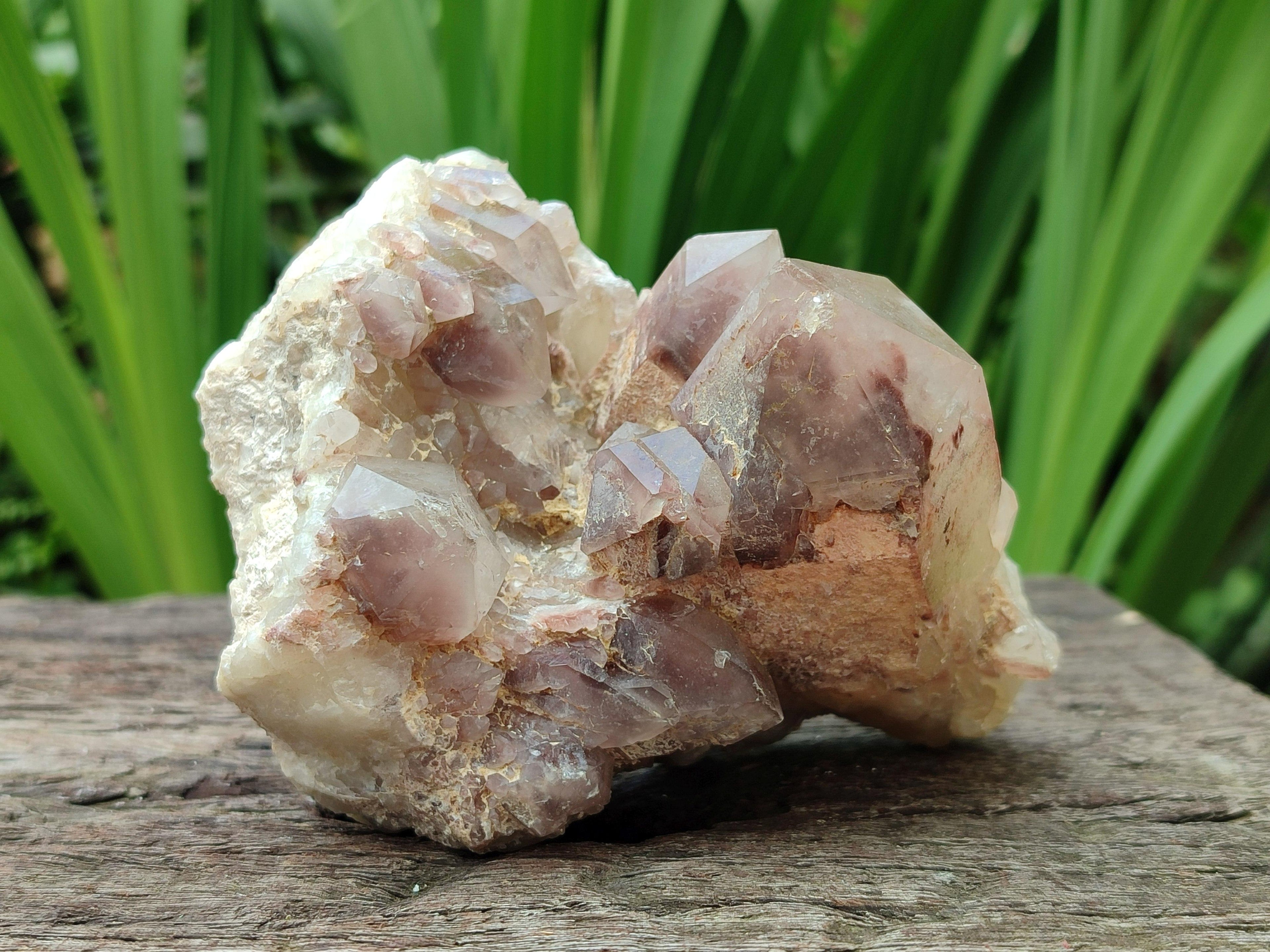 Natural Red Hematoid Quartz Clusters And Crystals x 6 From Karoi, Zimbabwe