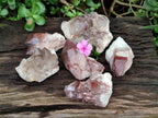 Natural Red Hematoid Quartz Clusters And Crystals x 6 From Karoi, Zimbabwe
