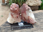 Natural Red Hematoid Quartz Clusters And Crystals x 6 From Karoi, Zimbabwe