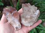 Natural Red Hematoid Quartz Clusters And Crystals x 6 From Karoi, Zimbabwe
