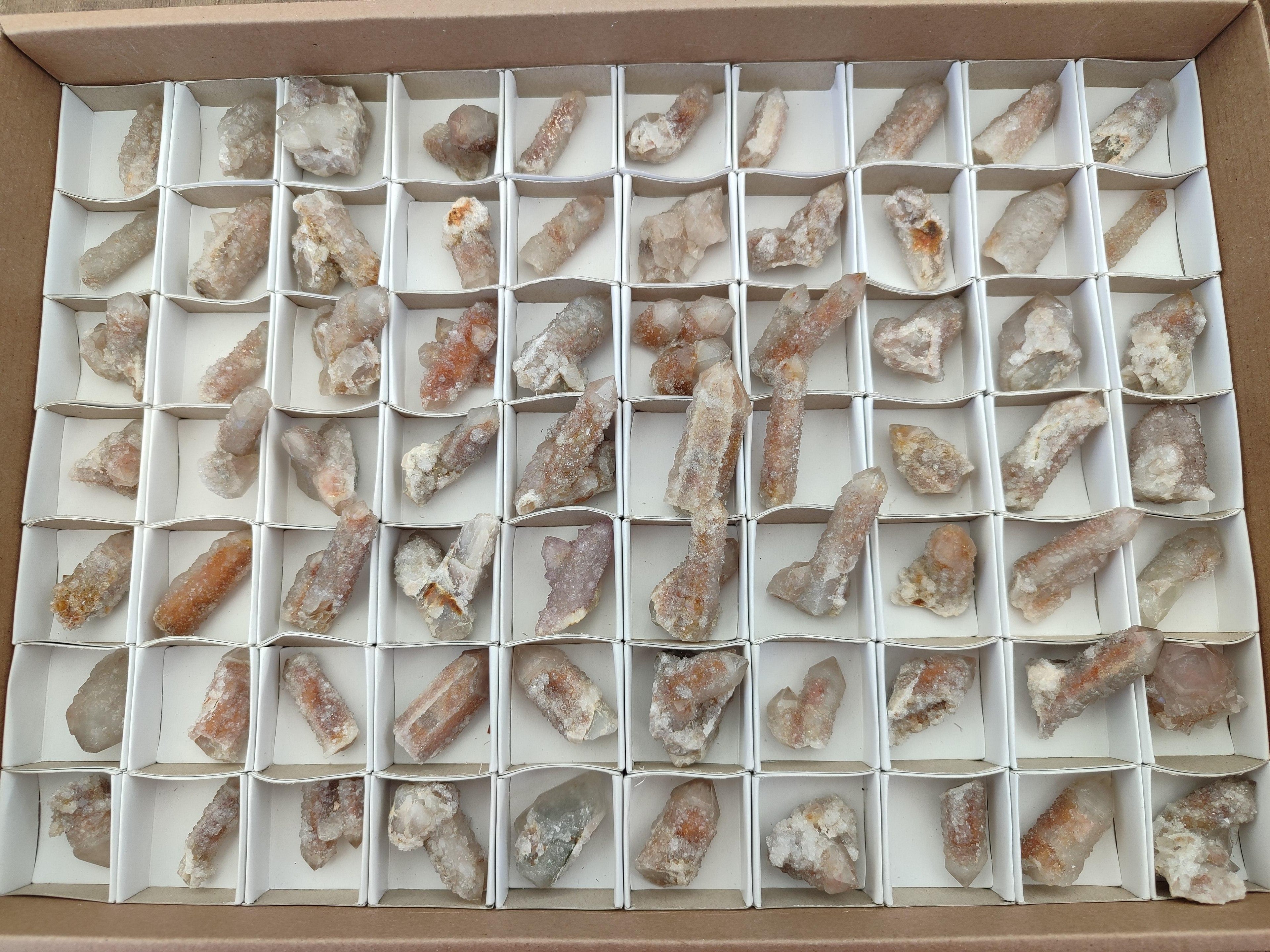 Natural Golden Limonite Spirit Quartz Crystals x 70 From Boekenhouthoek, South Africa