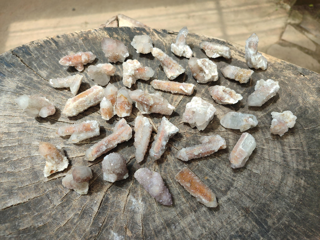 Natural Golden Limonite Spirit Quartz Crystals x 70 From Boekenhouthoek, South Africa