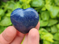 Polished Lazulite Hearts x 35 From Madagascar
