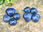 Polished Lazulite Hearts x 35 From Madagascar