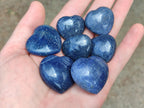 Polished Lazulite Hearts x 35 From Madagascar