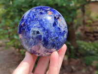 Polished Sodalite Spheres x 2 From Kunene River, Namibia