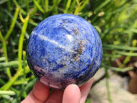 Polished Sodalite Spheres x 2 From Kunene River, Namibia