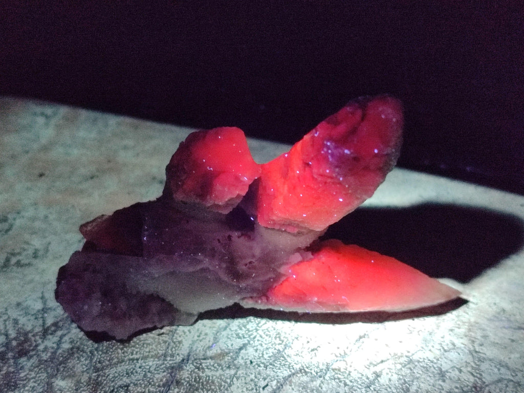 Natural Drusy Quartz Coated Calcite Spearhead Specimens x 12 From Alberts Mountain, Lesotho