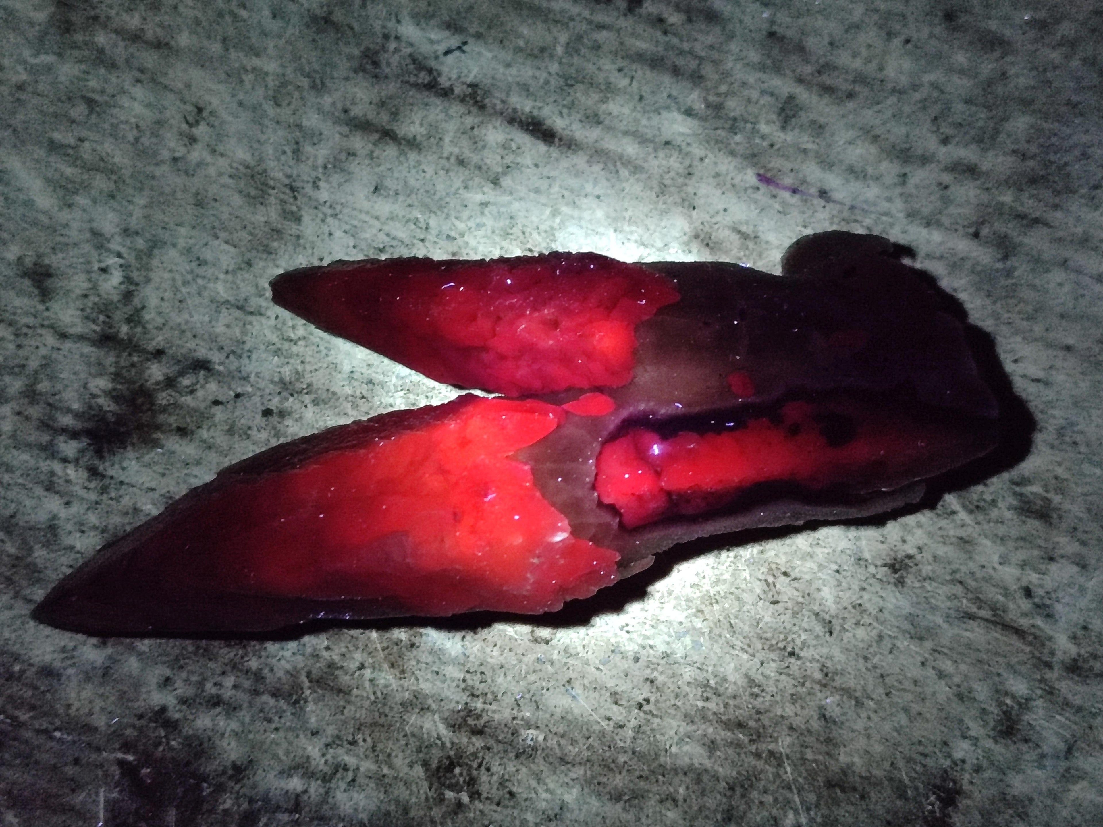 Natural Drusy Quartz Coated Calcite Spearhead Specimens x 12 From Alberts Mountain, Lesotho