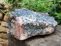 Natural Large Goethite Coated Blacknite Quartz Cluster x 1 From Madagascar