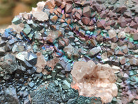 Natural Large Goethite Coated Blacknite Quartz Cluster x 1 From Madagascar
