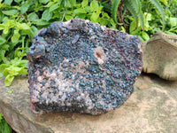 Natural Large Goethite Coated Blacknite Quartz Cluster x 1 From Madagascar