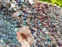 Natural Large Goethite Coated Blacknite Quartz Cluster x 1 From Madagascar