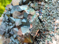 Natural Large Goethite Coated Blacknite Quartz Cluster x 1 From Madagascar