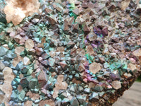 Natural Large Goethite Coated Blacknite Quartz Cluster x 1 From Madagascar