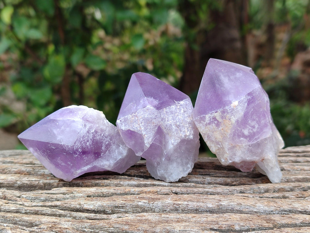 Polished Jacaranda Amethyst Crystals x 12 From Mumbwa, Zambia