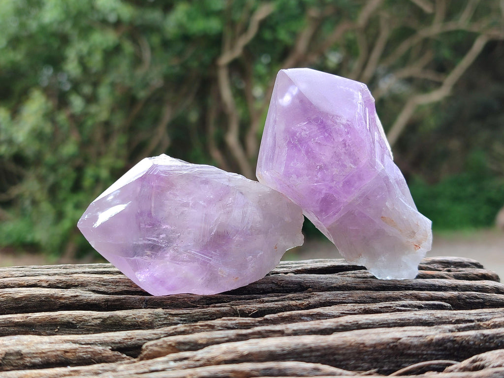 Polished Jacaranda Amethyst Crystals x 12 From Mumbwa, Zambia