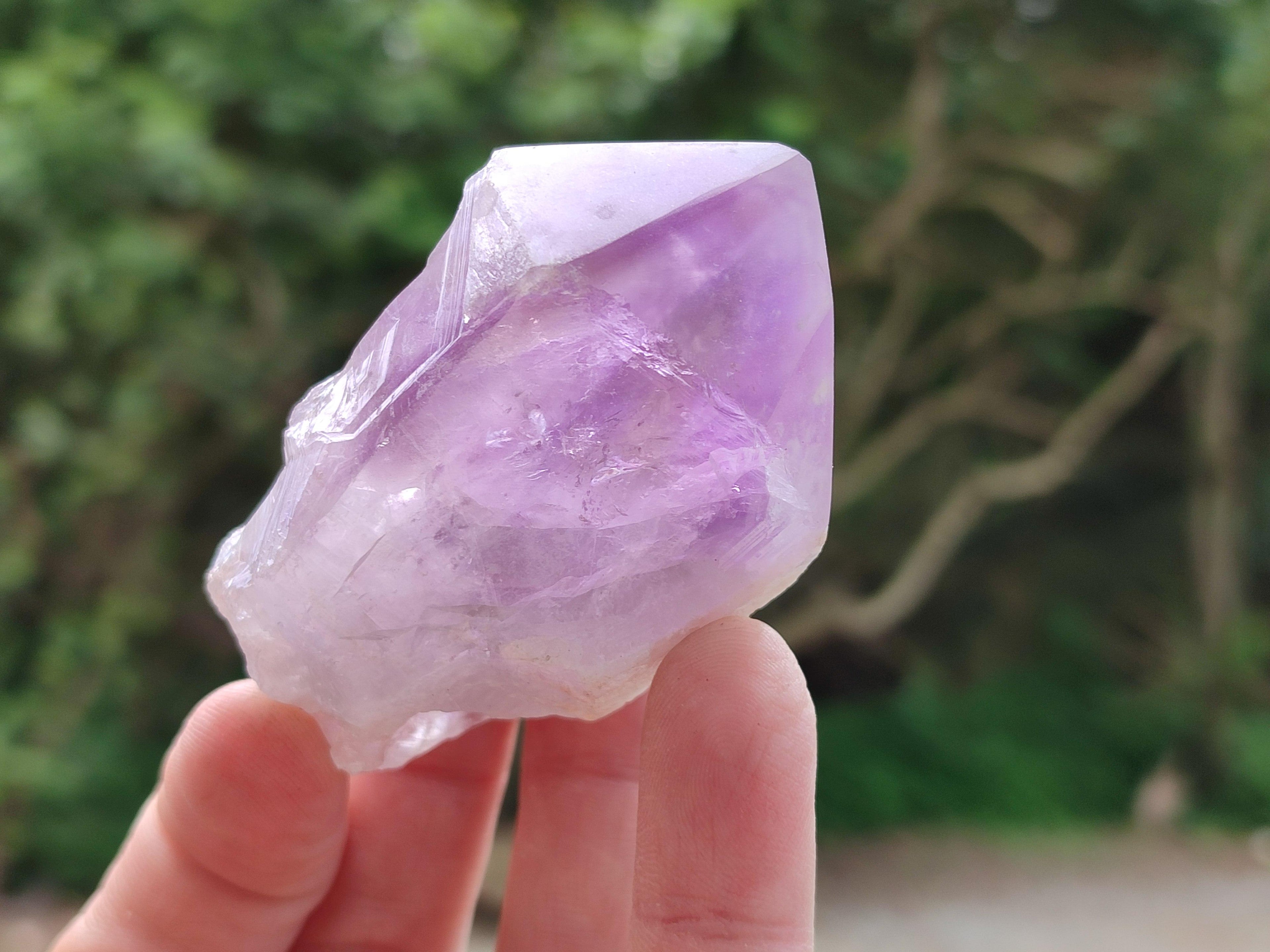 Polished Jacaranda Amethyst Crystals x 12 From Mumbwa, Zambia