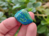 Polished Azurite And Flower Banded Malachite Free Forms x 70 From Congo