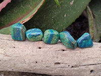 Polished Azurite And Flower Banded Malachite Free Forms x 70 From Congo
