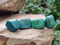 Polished Azurite And Flower Banded Malachite Free Forms x 70 From Congo