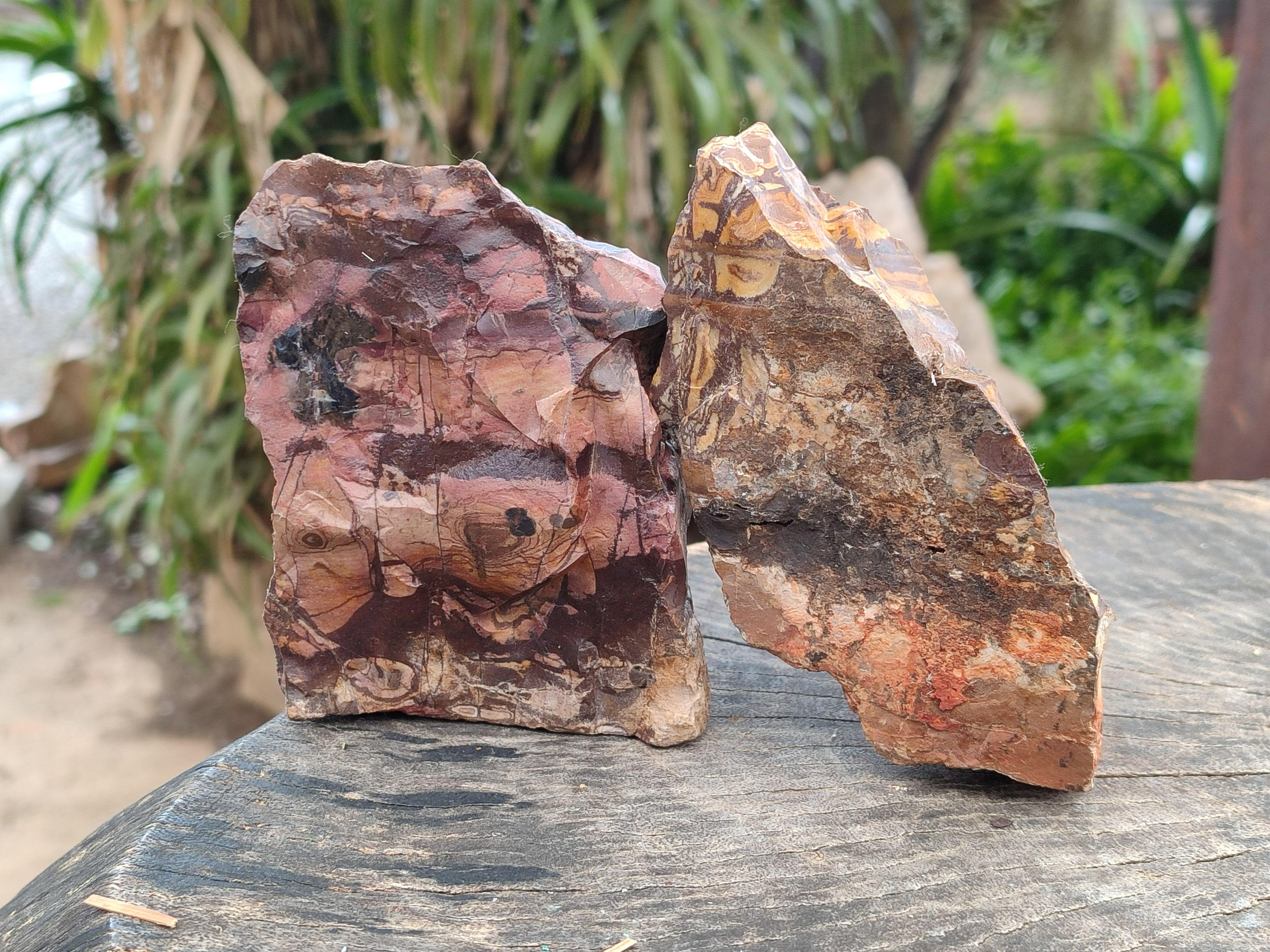 Natural Nguni Jasper Cobbed Specimens x 5 From Northern Cape, South Africa