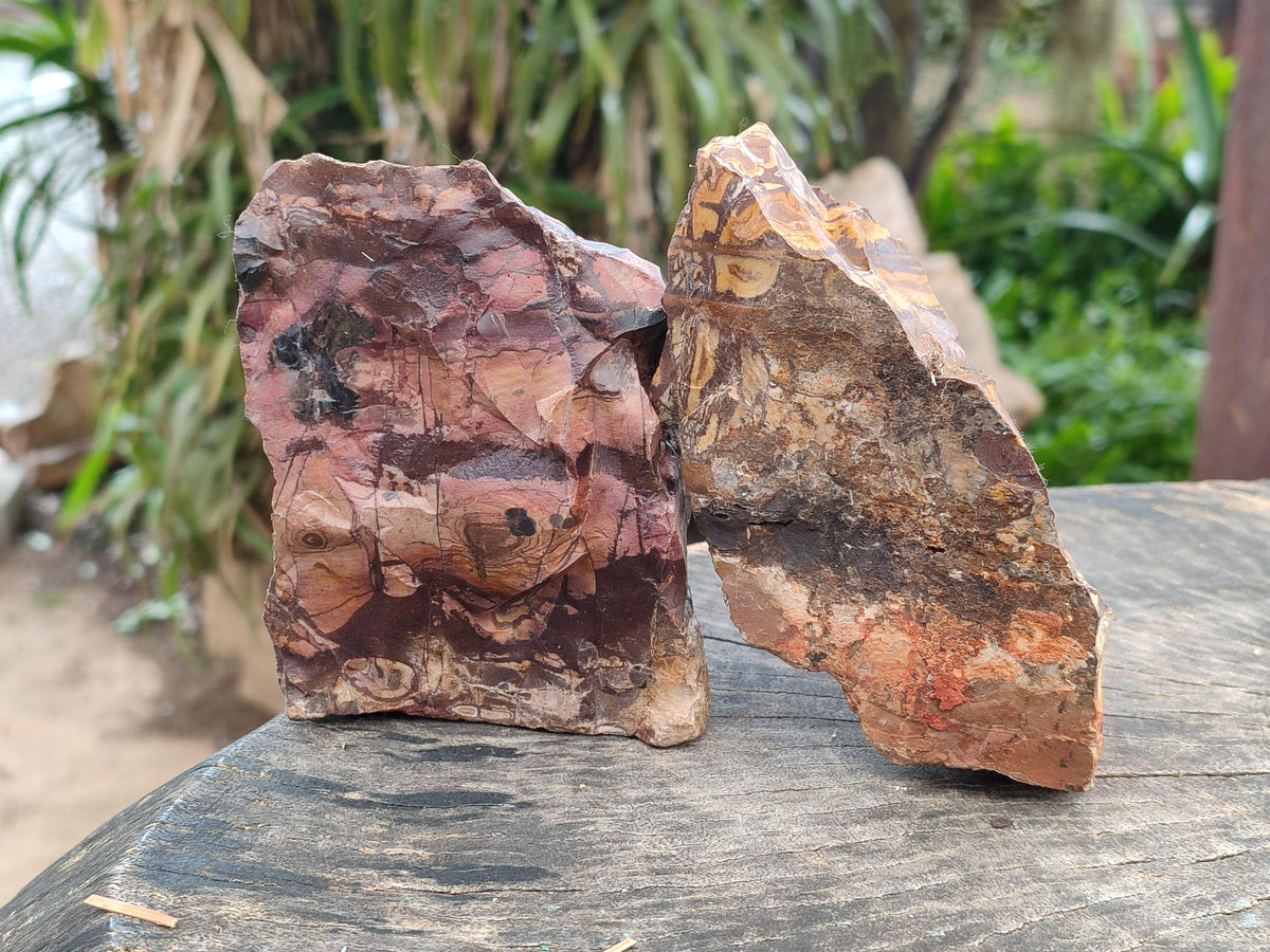 Natural Nguni Jasper Cobbed Specimens x 5 From Northern Cape, South Africa